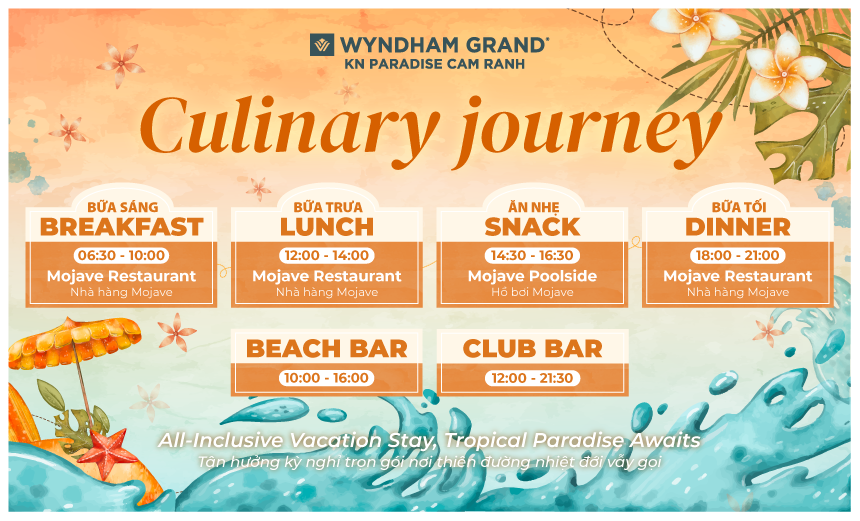 All Inclusive Vacation in Cam Ranh 1 All Inclusive F&b Intinirary, CaraBeach Retreat nghỉ dưỡng trọn gói